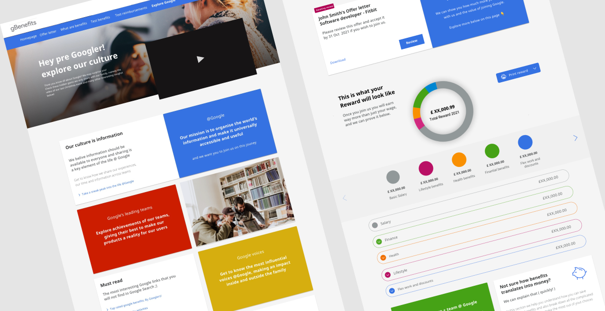 High-fidelity wireframes